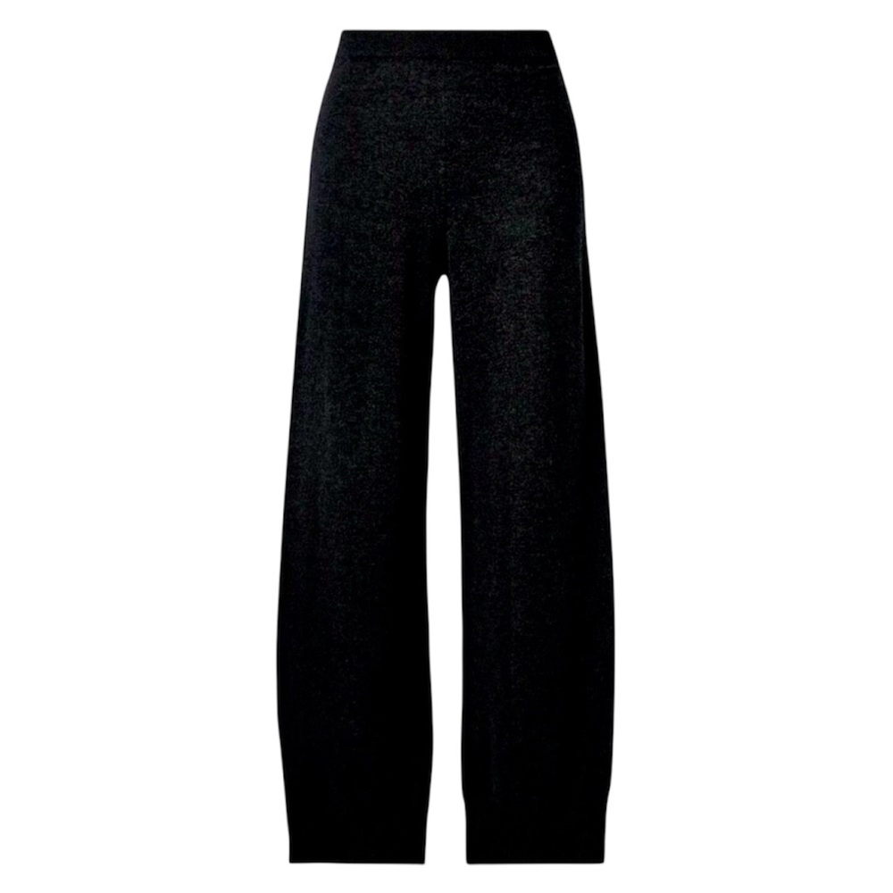 Skin Worldwide 100% Cashmere Black Patrice Pant - Large MSRP $250